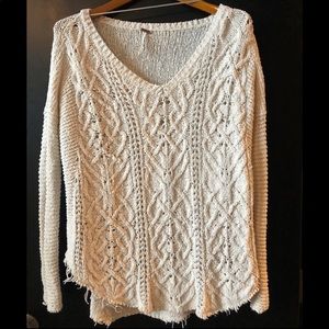 Free People Cable Knit Sweater